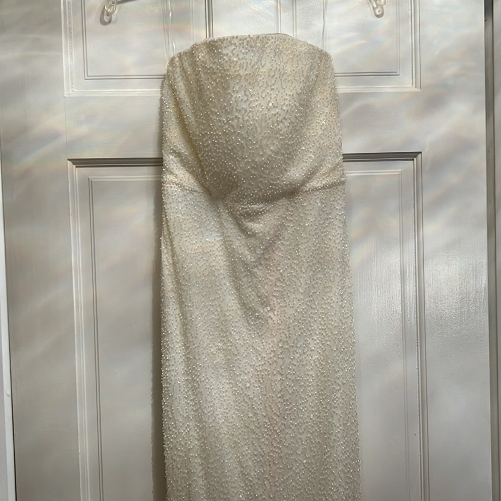 NEW Oh Polly embellished white corset gown - Picture 9 of 12